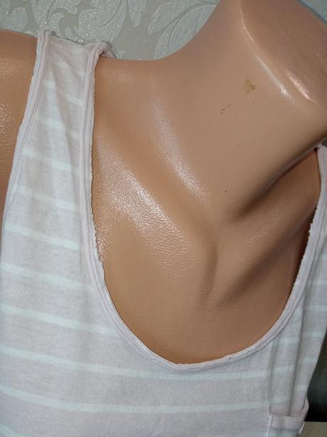 Ružovo-biele pásikavé tričko iwie (m), m