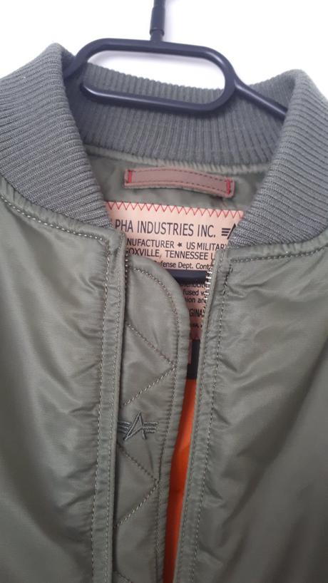 1x oblečená bunda bombera alpha industries xs, 158