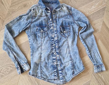 Riflová košeľa, denim co,32