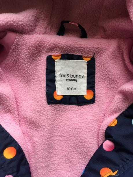 Dievčenská prechodná bundička zateplená zn. sinsay, sinsay,80