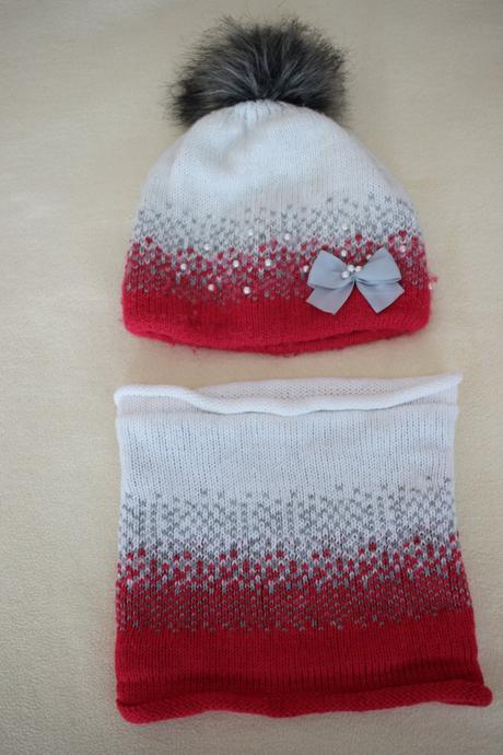 Zimná hrubá čiapka a nákrčník zn. ajs, ajs,116