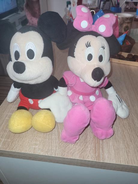 Mickey a minnie mouse plysaky, 