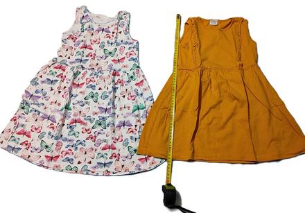 Dievčenské letné šaty 2ks, h&m,110