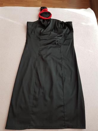 Saténové spoločenské šaty č.38, 38