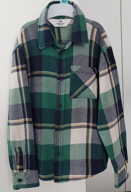 Flanelová košeľa h&m veľ. 128, h&m,128