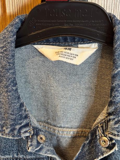 Rifľová bunda h&m, veľ. 140, h&m,140
