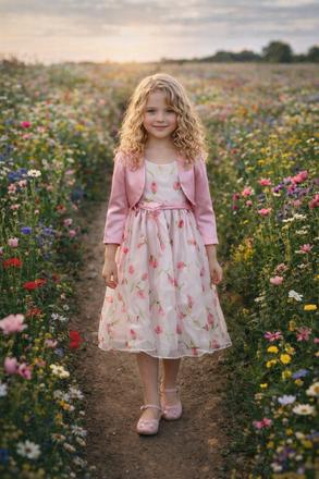 Spoločenské šaty s bolerkom, 128