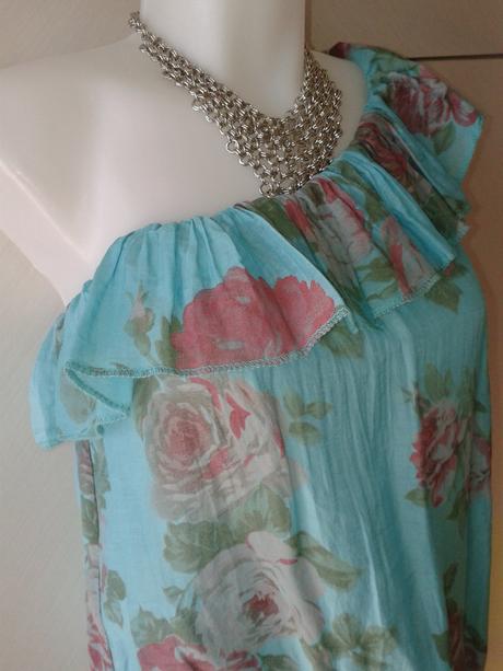 Ľahučká blúzka na jedno rameno veľ.m, m