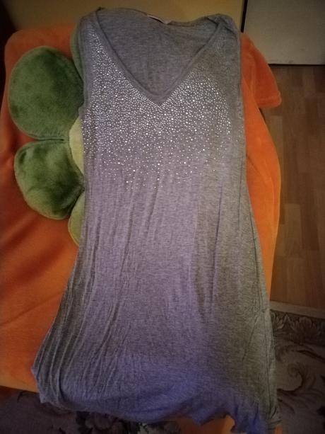Top/šaty s kamienkami, l