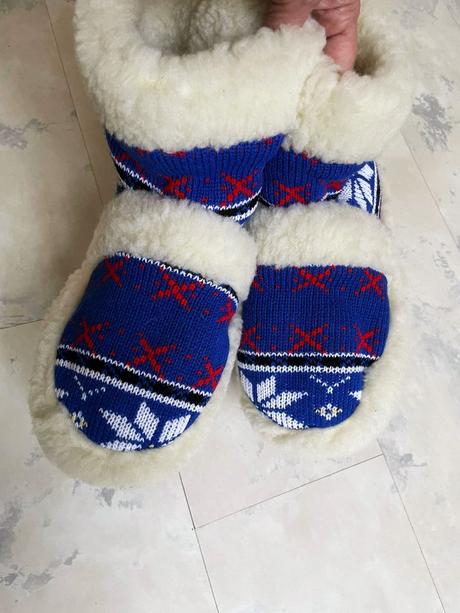 Vlnené papuče z merina 39/40, 39