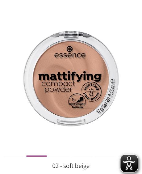 Zmatňujúci púder essence, 