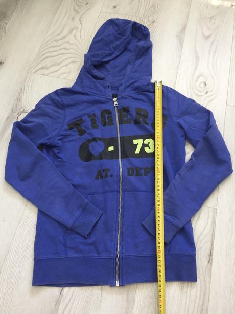 Tmavomodrá mikina tiger, xs