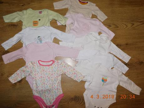 Body s dlhým rukávom viac kusov -62, 62