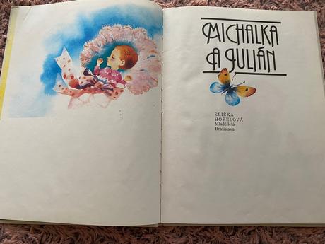 Krásna stará retro kniha príbehy michalka a julián,