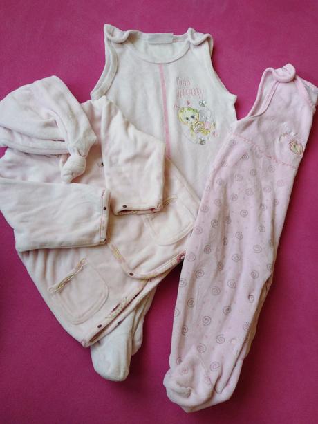 2x hrubé dupačky +svetrík, 62