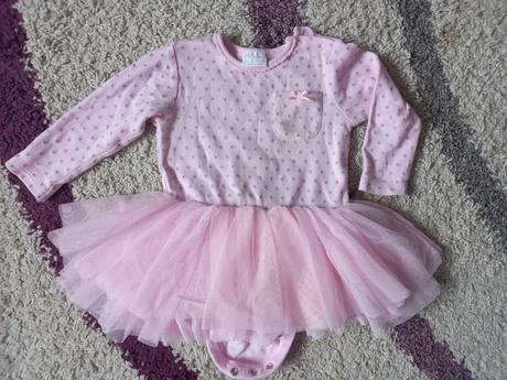 Bodičkové šaty baletka 6-9m, f&f,68