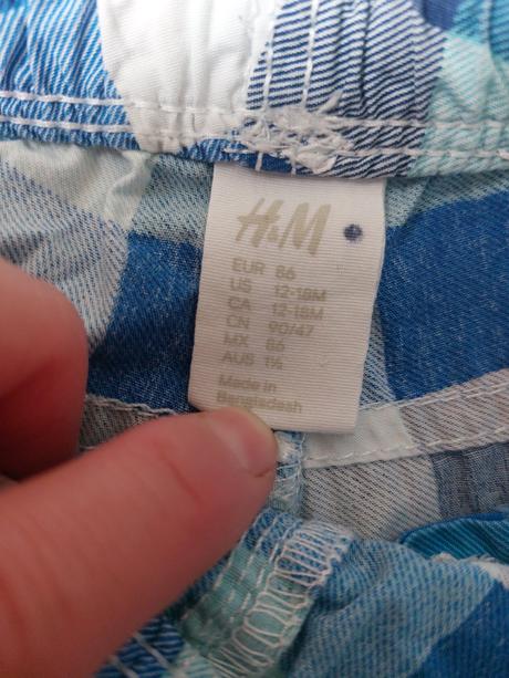 Šortky, h&m,86