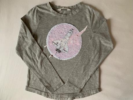 Tricko h&m a meniacimi flitrami, bushman,134