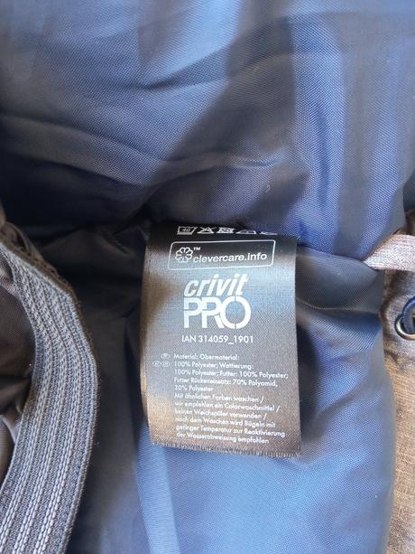 Lyžiarska bunda vetrovka, crivit,38