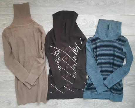 Hnedy sveter s flitrami, m