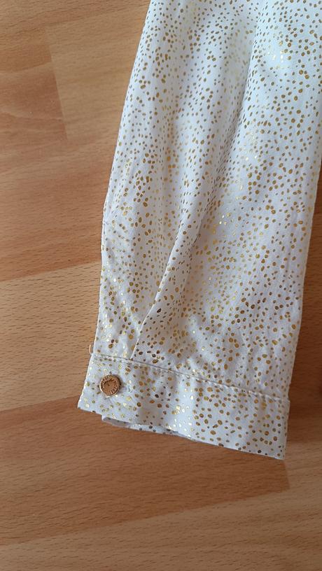 Zlato biela lesklá blúzka, new yorker,s