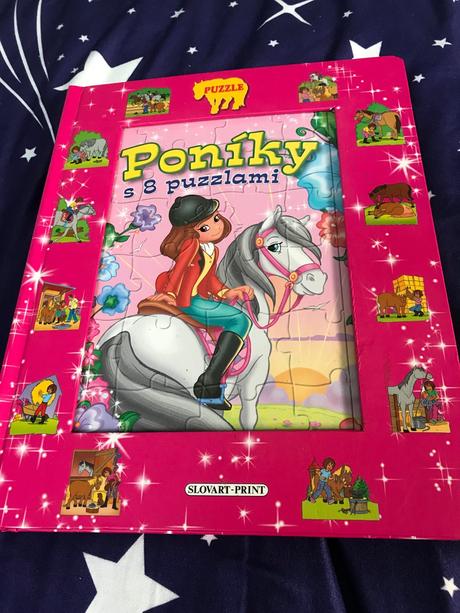 Puzzle kniha poníky, 