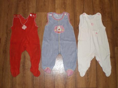 Dupačky vel. 62 2 ks+ 1 ks gratis červené 68, 50–62