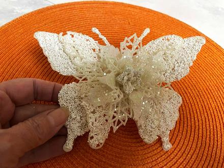 3d vianočné motýle / 4 ks,