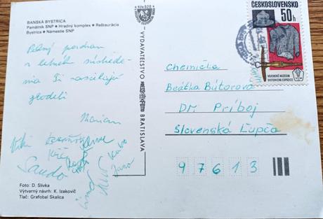 Stará pohľadnica banská bystrica,