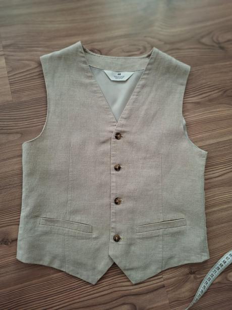 Set nohavice vesta kosela viazanka, h&m,152
