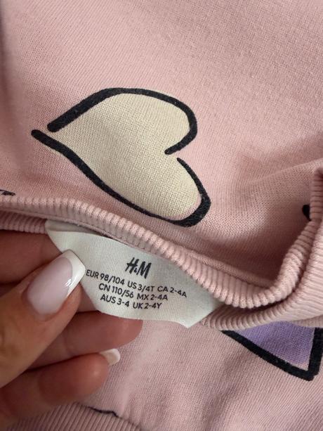 3 mikinky 104, h&m,104