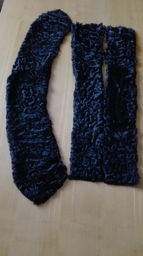 Kožušinový golier a manžety, 