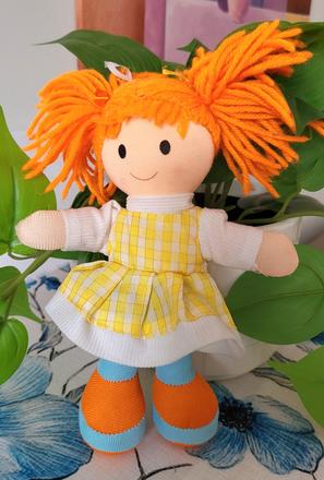 Látková bábika bigjigs toys daisy (25 cm), 