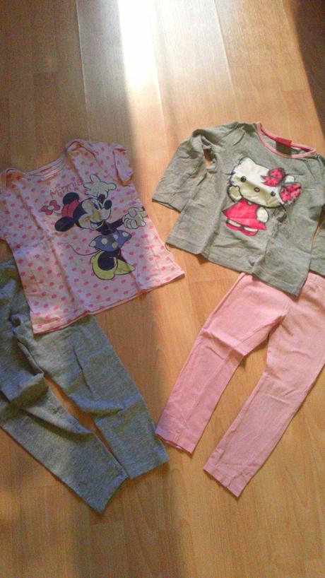 Pyžamká hello kitty a minnie, 98