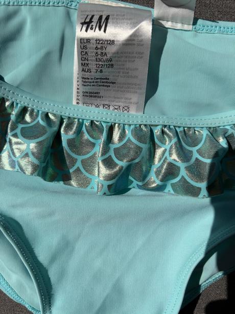 Dvojdielne plavky s motívom ariel, h&m,122
