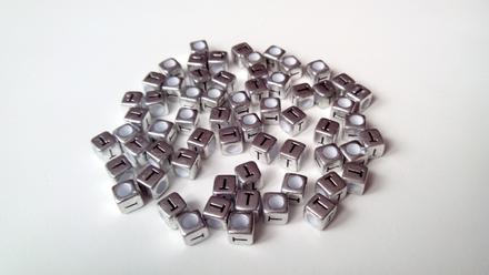 Písmenka strieborné t, 