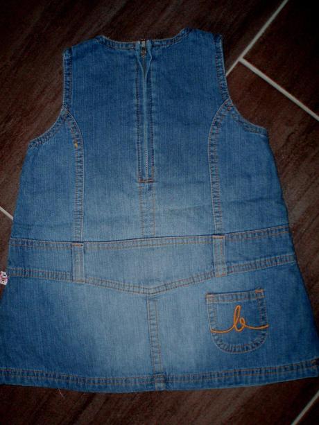 Riflové šaty, 9-12 mes. 5 eur, h&m,80