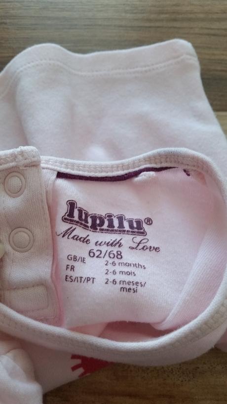 2x tričko 62/68, lupilu,62