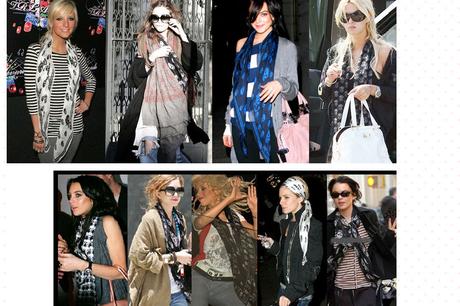 Šatka s lebkami - hviezdny štýl, xl