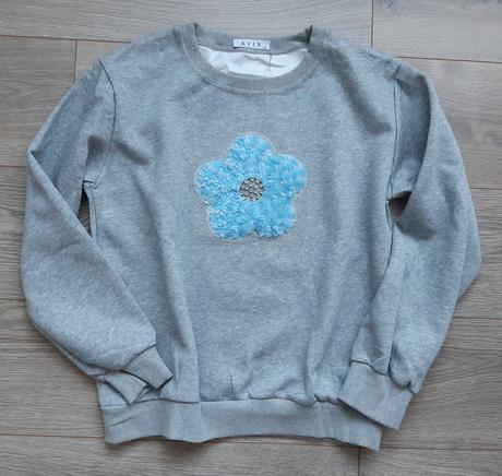 Seda mikina s kvetom, m