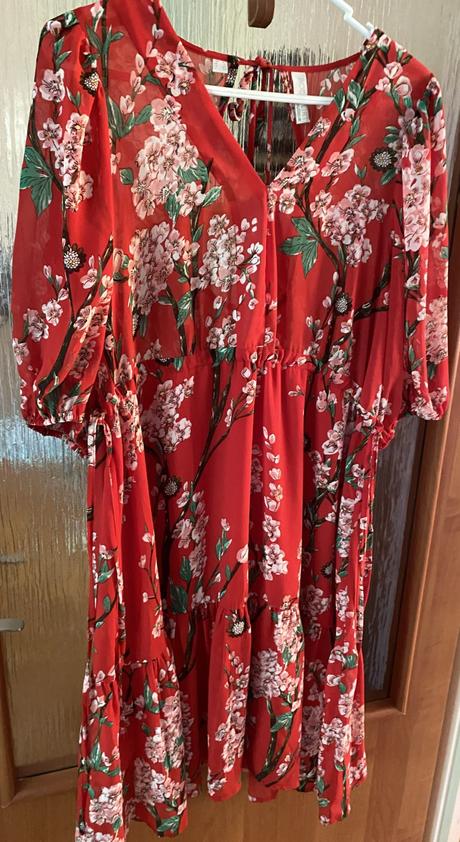 Letné podšité kvetové šaty bodyflirt v. 42, bonprix,42