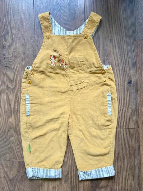 Menčestrové nohavice na traky, frog,80