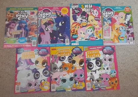 Časopisy my little pony a littlest pet shop,