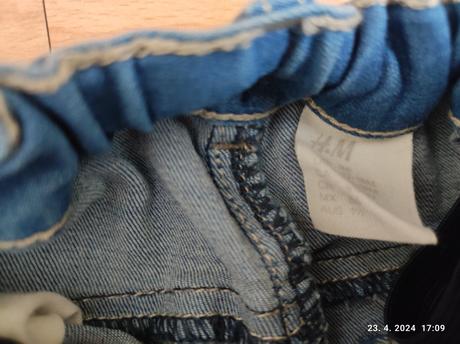 Riflové kraťasy pre dievčatko 86, h&m,86
