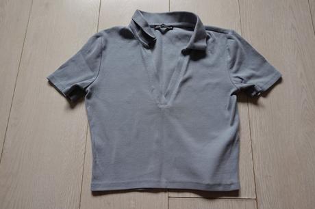 Vrúbkované tričko zara, zara,m