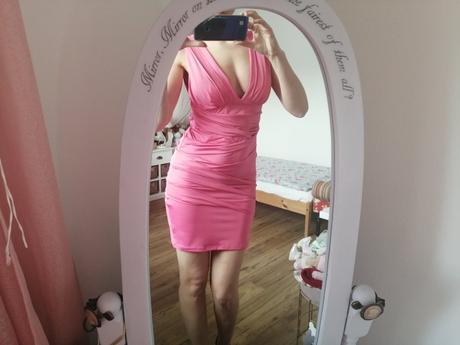 Rúžové skladané šaty tally weijl, tally weijl,40