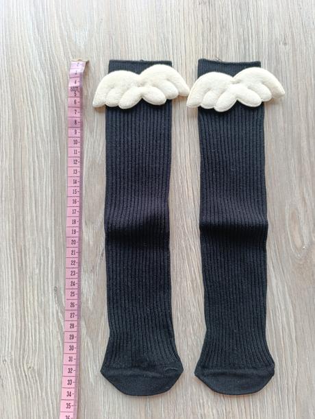 Dievčenské podkolienky s krídlami - 2 veľkosti, 