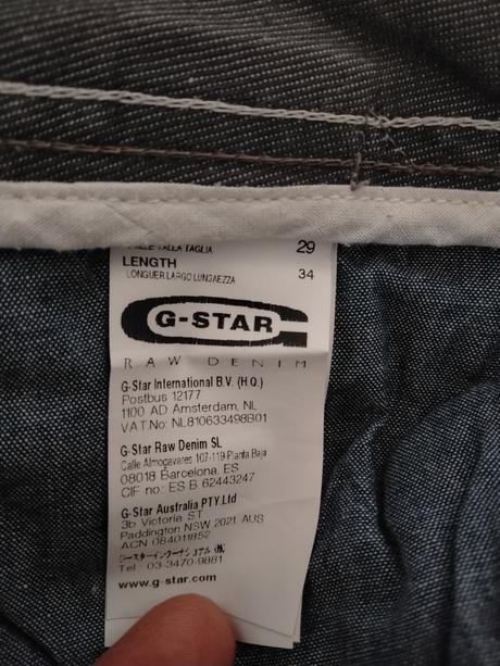 Rifle g-star raw w29 l34, g-star raw,m