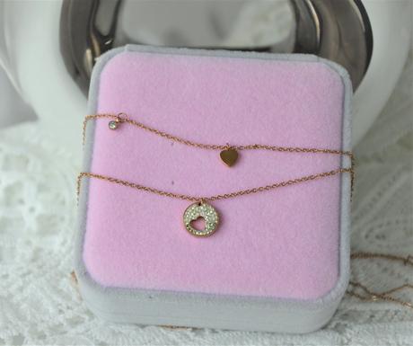 Dvojitý náhrdelník-rodiovaný, 