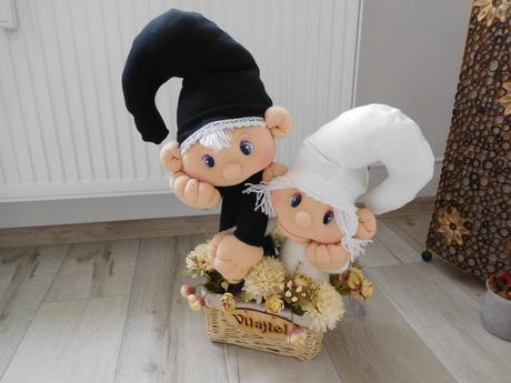 Škriatkovia na privítanie dekorácia ku vchodu, 